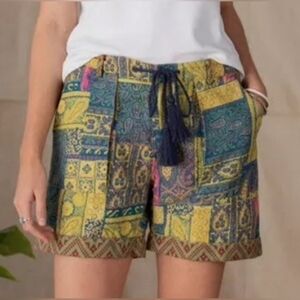 Sundance Catalog Kalini Shorts Linen Blend Floral Boho Size XS NWT MSRP $98